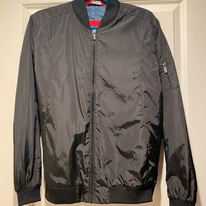 Zara Black Bomber Jacket